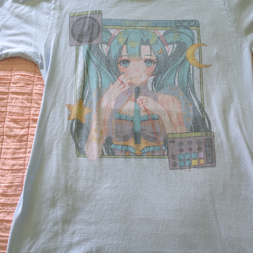 Graphic Tee with Anime Character